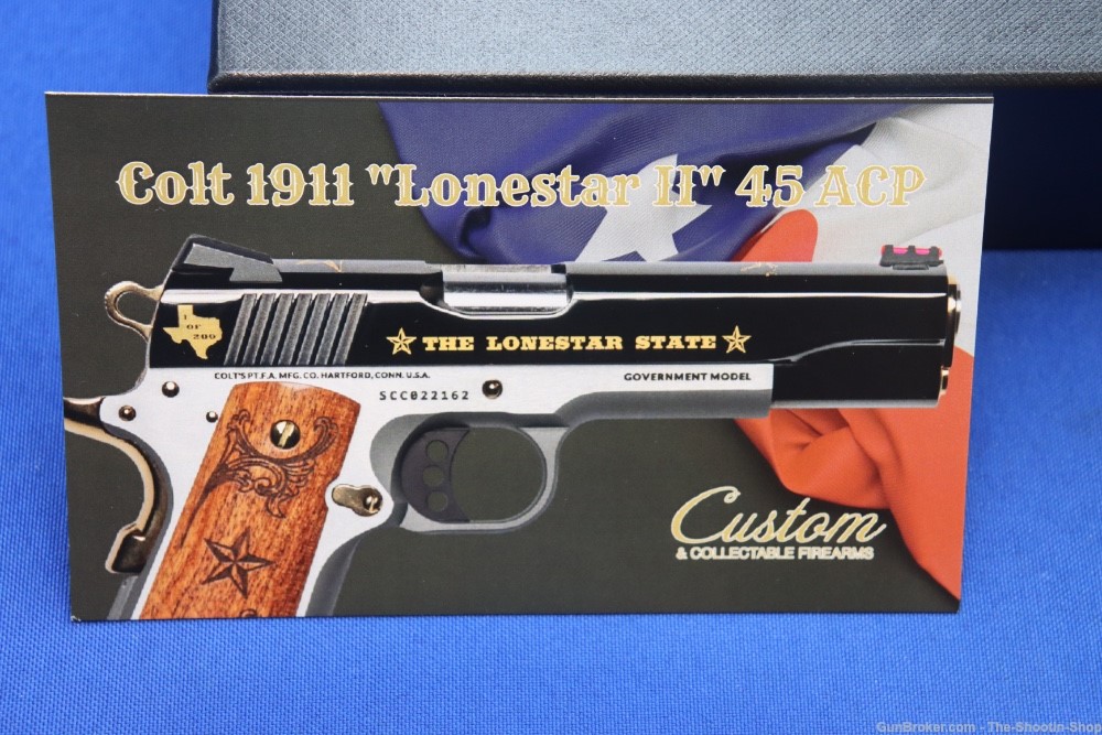 Colt Govt Model 1911 Pistol LONE STAR II 45ACP Gold Embellished 1 of 200 SA-img-34
