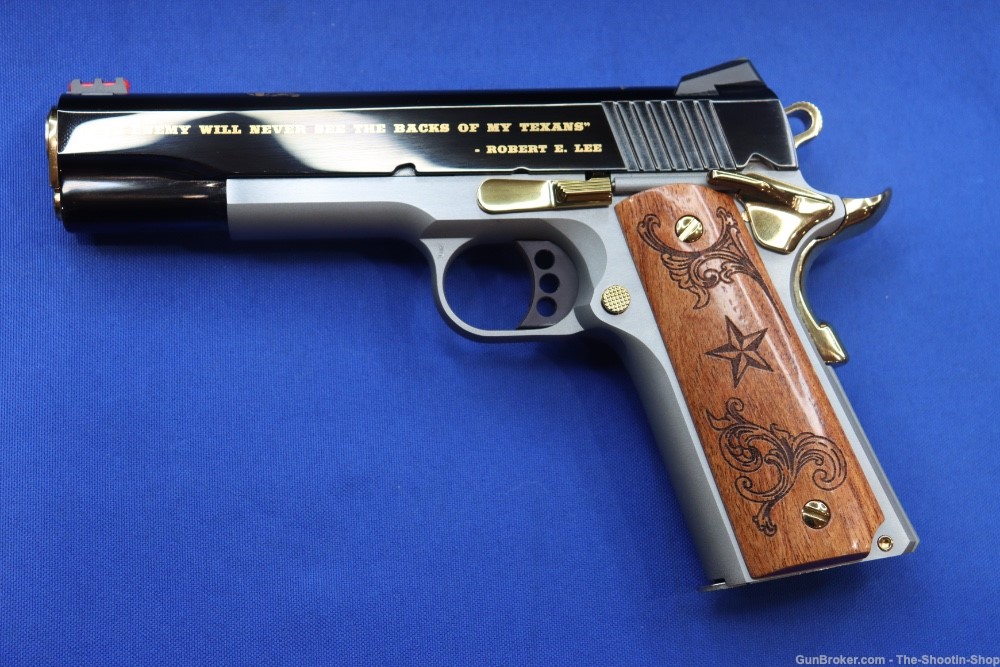 Colt Govt Model 1911 Pistol LONE STAR II 45ACP Gold Embellished 1 of 200 SA-img-8