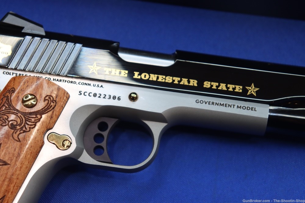 Colt Govt Model 1911 Pistol LONE STAR II 45ACP Gold Embellished 1 of 200 SA-img-3
