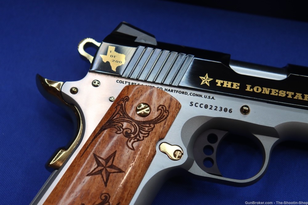 Colt Govt Model 1911 Pistol LONE STAR II 45ACP Gold Embellished 1 of 200 SA-img-4