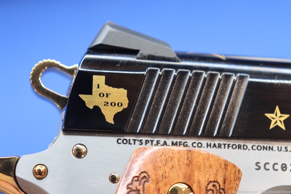 Colt Govt Model 1911 Pistol LONE STAR II 45ACP Gold Embellished 1 of 200 SA-img-26