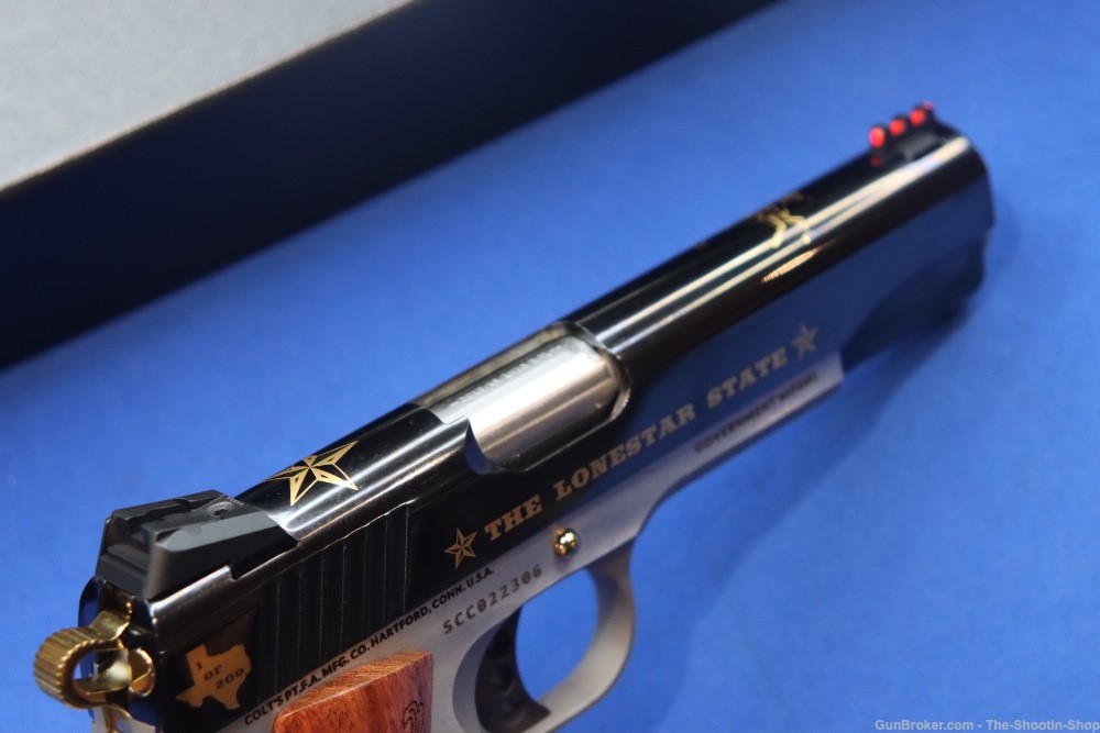 Colt Govt Model 1911 Pistol LONE STAR II 45ACP Gold Embellished 1 of 200 SA-img-7