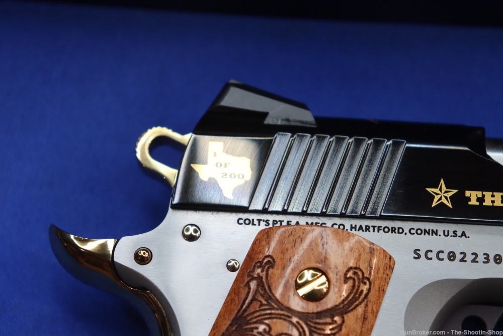 Colt Govt Model 1911 Pistol LONE STAR II 45ACP Gold Embellished 1 of 200 SA-img-6