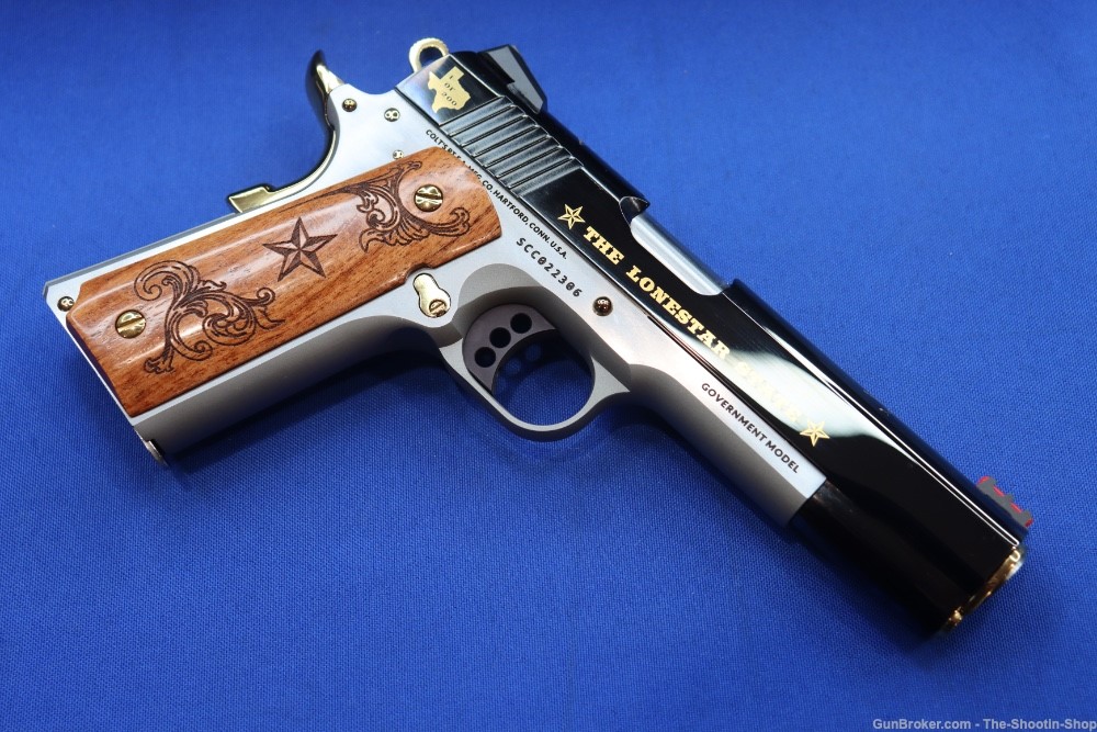Colt Govt Model 1911 Pistol LONE STAR II 45ACP Gold Embellished 1 of 200 SA-img-32