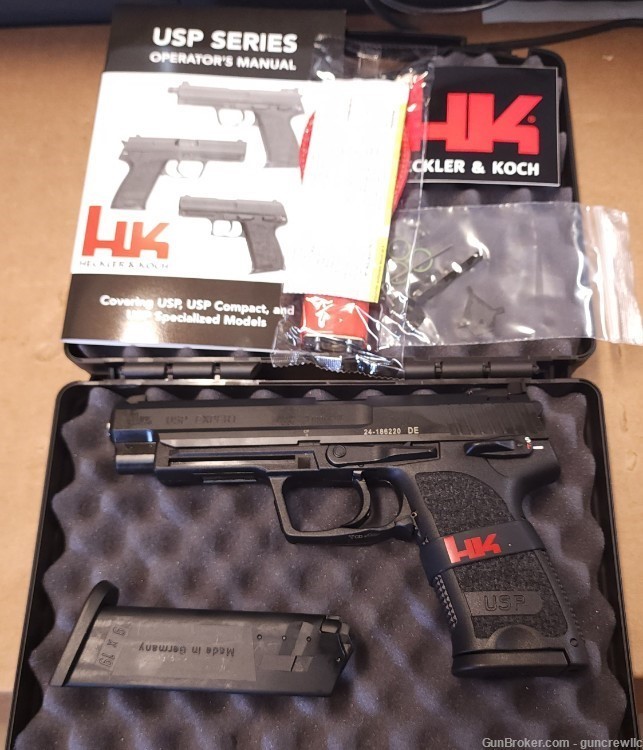 Heckler & Koch HK USP9 Expert V1 H&K USP-9 9mm DASA 5.2" 81000361 Layaway-img-1