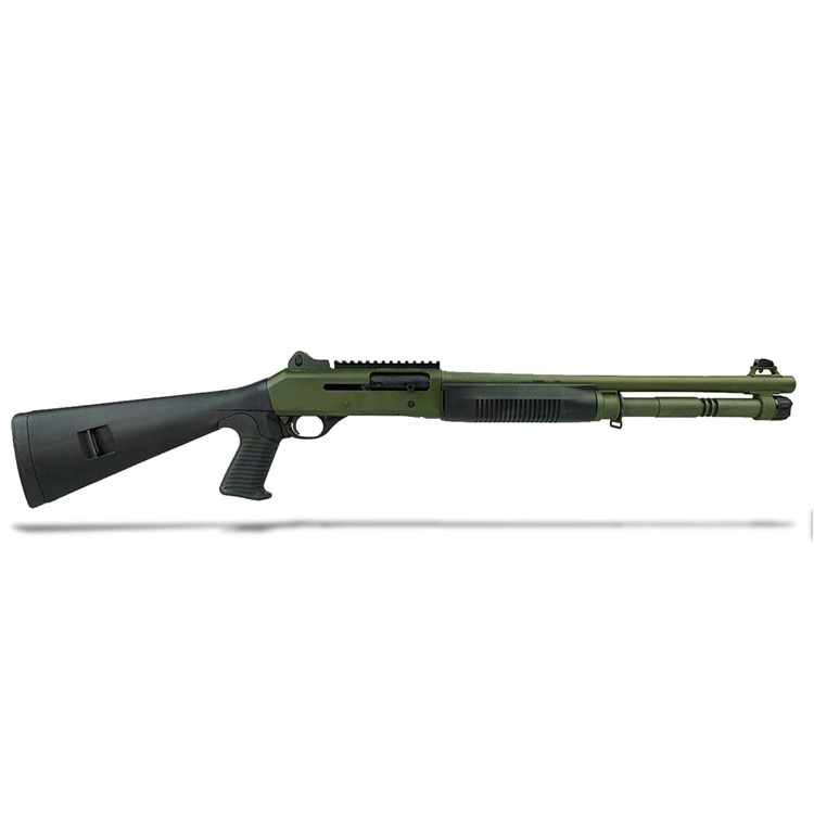 Benelli M4 Tactical 12ga 3" 18.5" OD Green 5+1 Semi-Auto Shotgun 11797-img-0