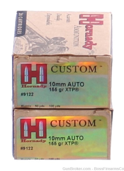 Hornady Custom 10mm Auto 155gr XTP HP Lot of 40 9122 (JFM)-img-0