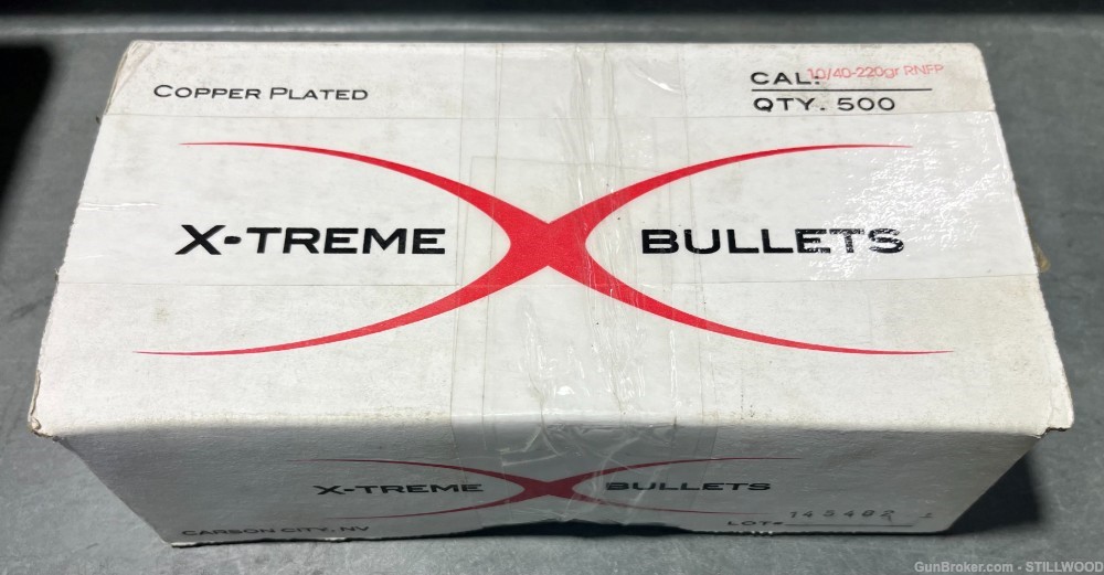 .40 cal S&W / 10mm (.401) 220 gr RNFP X-Treme Bullets Projectiles NOS - 500-img-1