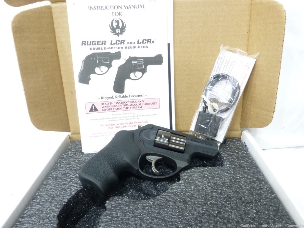 NIB Ruger LCRX Revolver 38sp +P 5 Shot External Hammer Anodized 1.87" 05430-img-0