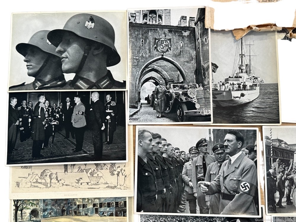 WW2 German AH SS NSDAP Photo Album 80 photos WWII helmet uniform sa flag -img-1