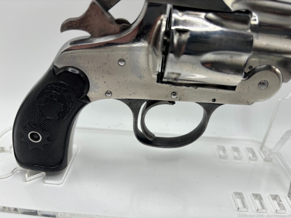 Rare Antique Hopkins & Allen large frame .32 S&W Top Break revolver-img-13