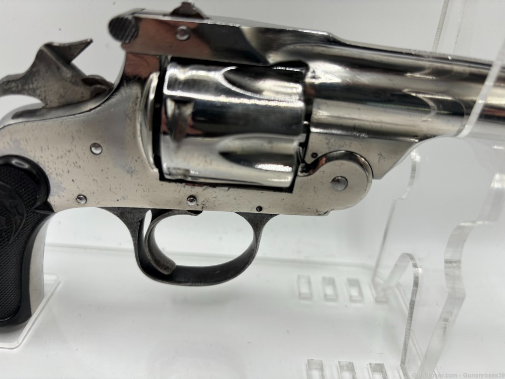 Rare Antique Hopkins & Allen large frame .32 S&W Top Break revolver-img-12