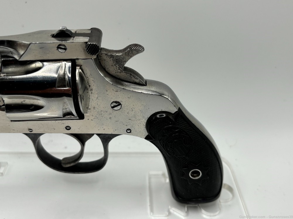 Rare Antique Hopkins & Allen large frame .32 S&W Top Break revolver-img-3