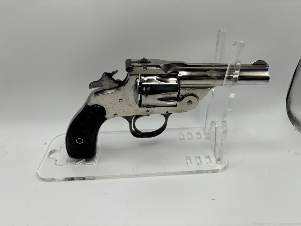 Rare Antique Hopkins & Allen large frame .32 S&W Top Break revolver-img-10