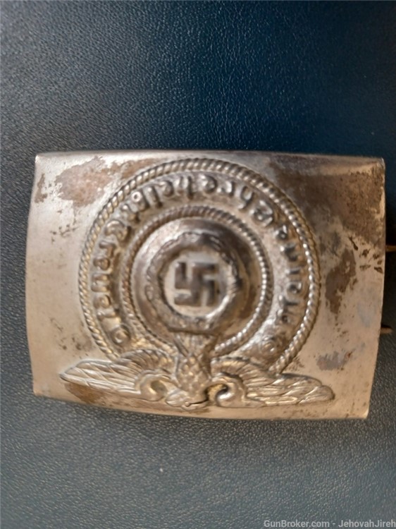 WW2 German SS enlisted man's steel belt buckle 1940-img-28