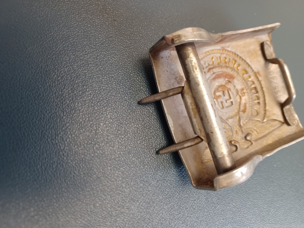 WW2 German SS enlisted man's steel belt buckle 1940-img-3