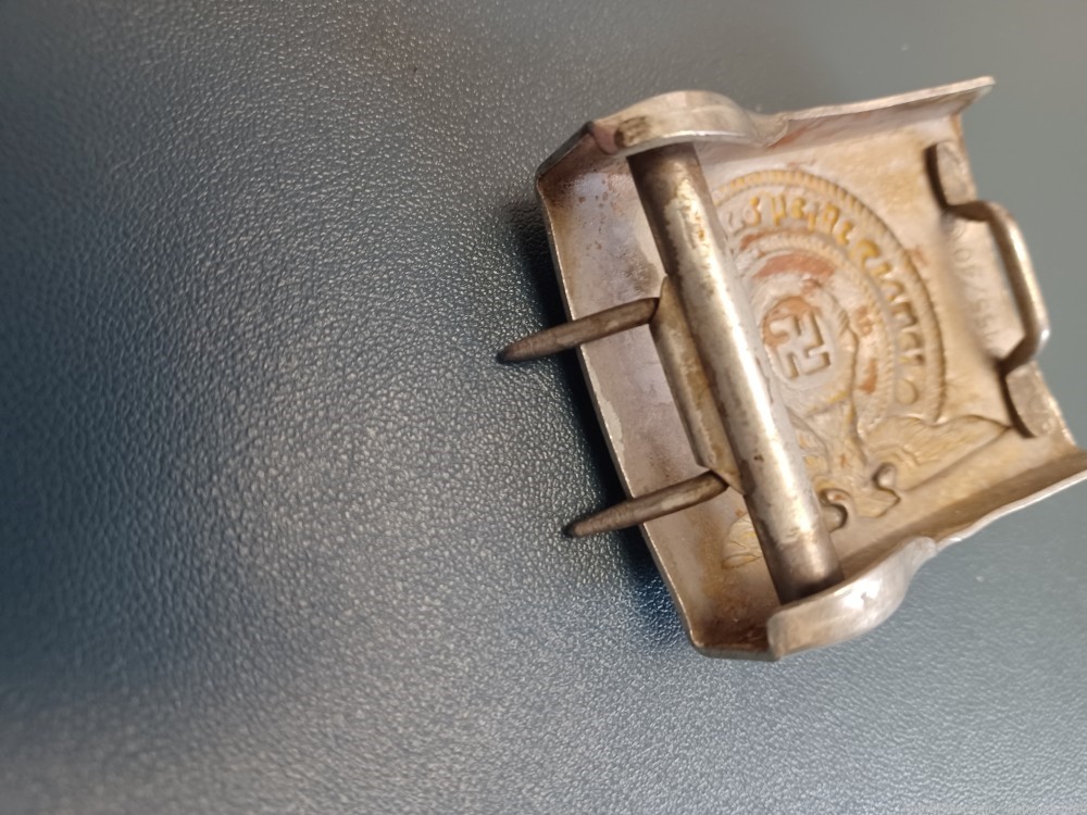 WW2 German SS enlisted man's steel belt buckle 1940-img-2