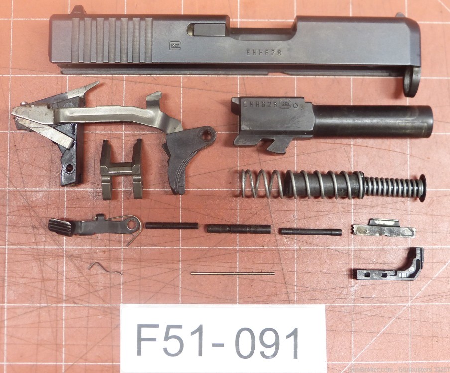 Glock 26 Unknown Gen 9mm, Repair Parts F51-091-img-0