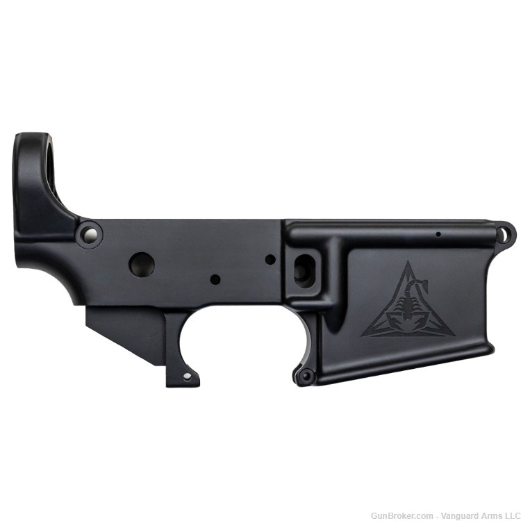 Rise Armament Stripped Ambidextrous Lower Receiver! Anodized Black Finish!-img-0