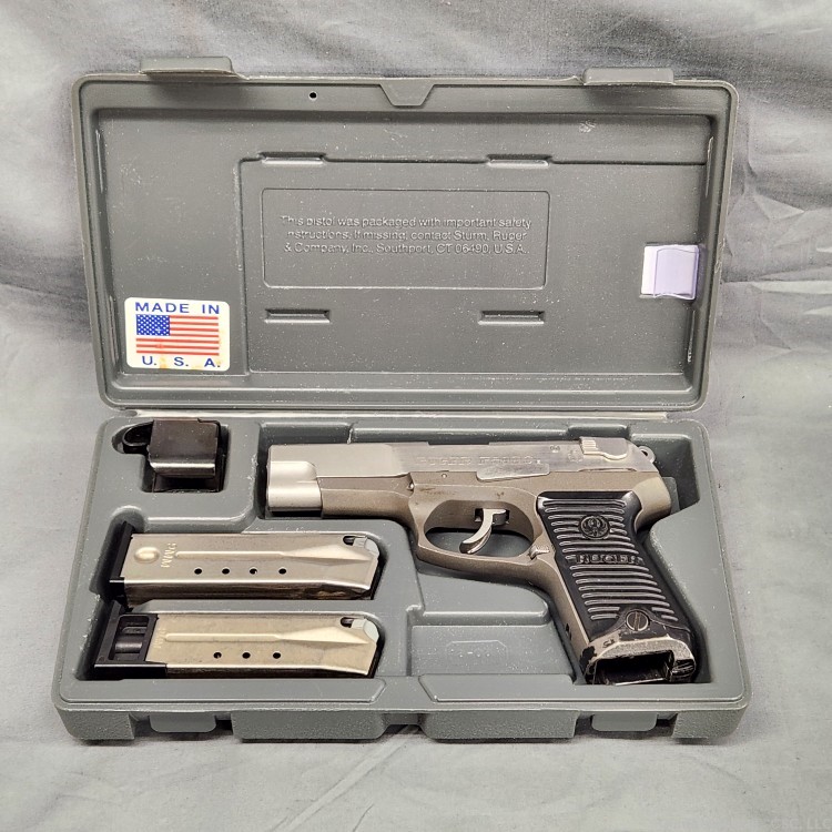 Ruger P89DC pistol 9mm stainless decocker with box-img-23