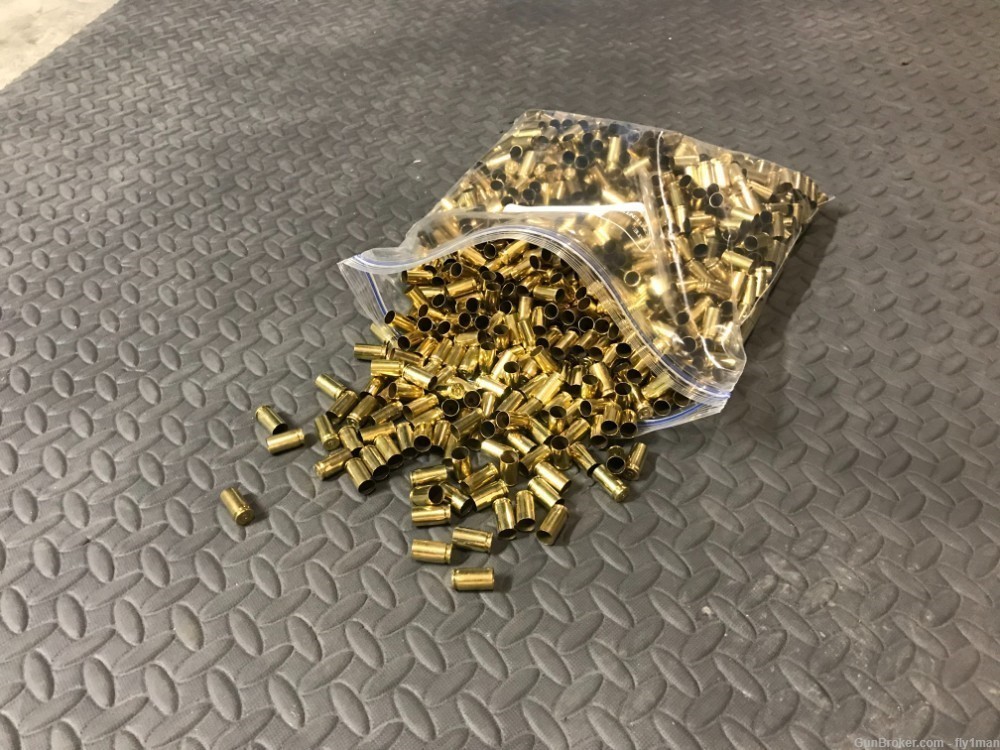Once Fired Brass- 9mm- All Blazer Headstamp- 1000 count-img-0