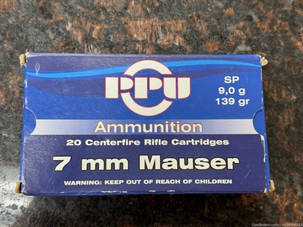 PPU 7 MM MAUSER 20RDS-img-0