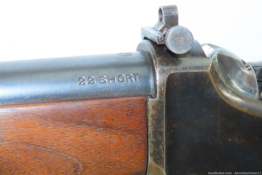 c1905 mfr. WINCHESTER M1885 LOW WALL .22 Short RF SINGLE SHOT Musket C&R   -img-6