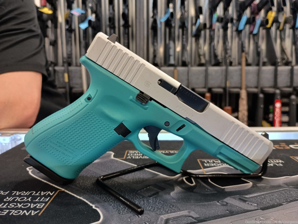 Glock 19, 2 Tone Teal/Stainless-img-1
