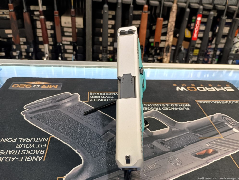 Glock 19, 2 Tone Teal/Stainless-img-3