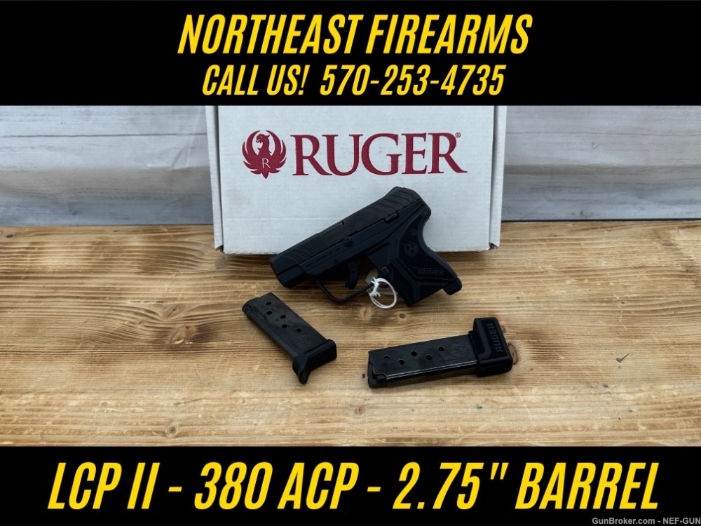 Ruger LCP II 380 ACP 2.75" Barrel w/ Two Mags + Box-img-0
