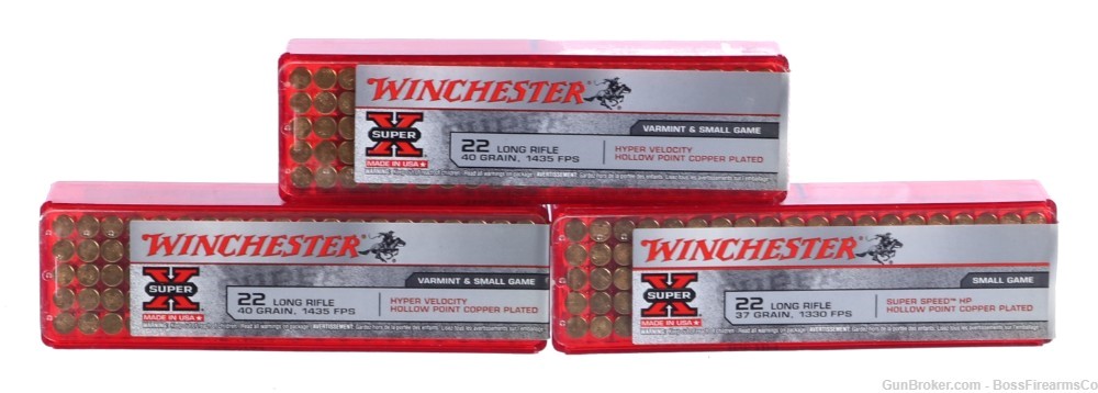 Winchester Super-X .22 LR 40gr HP Lot of 300 X22LRPP1 (JFM)-img-0