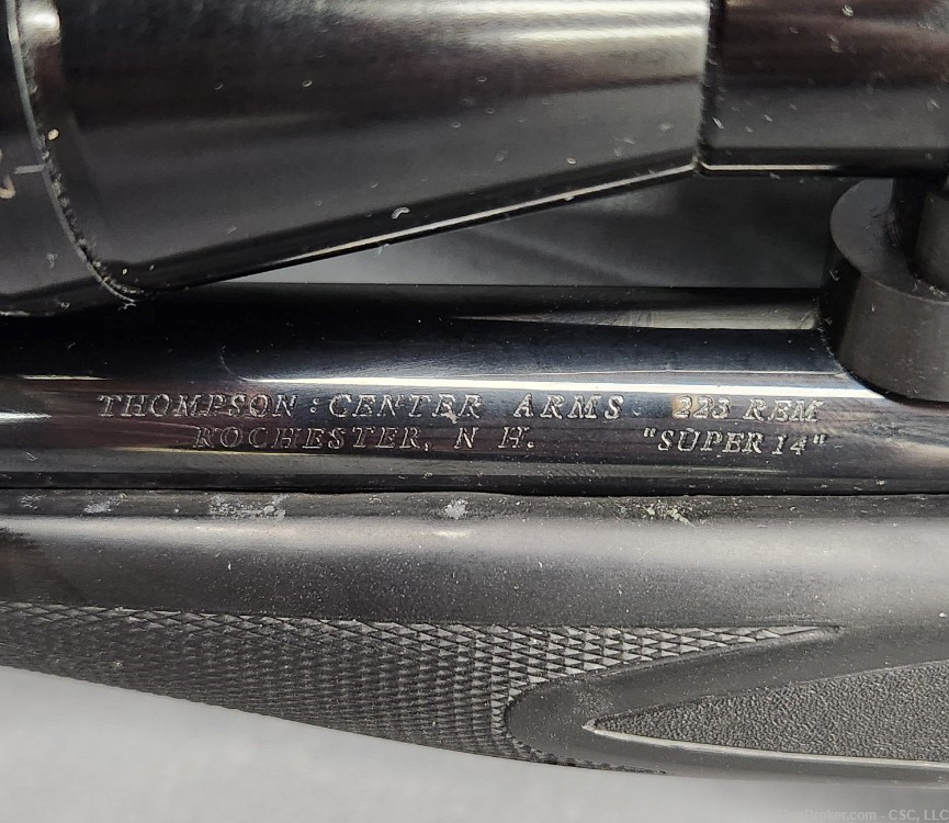 Thompson Center Contender Super 14 pistol .223 Rem with scope-img-17