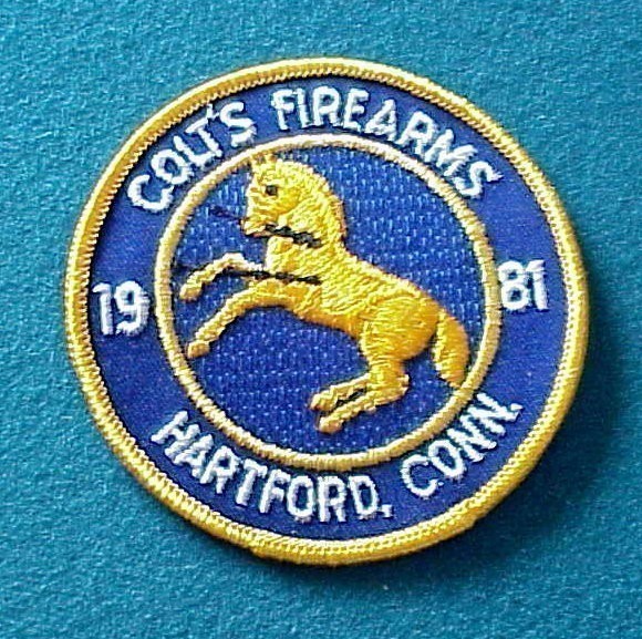 Colt's Firearms 1981 Rampant Colt Patch-img-0