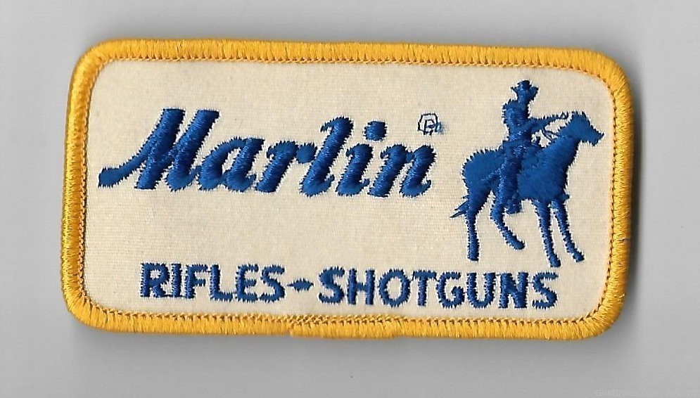 Marlin Firearms Rifles - Shotguns Yellow Blue & White Patch-img-0