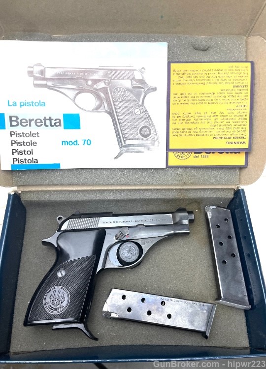 Beretta model 70S .380 ACP in box with three mags made in 1982 ALL STEEL! -img-31