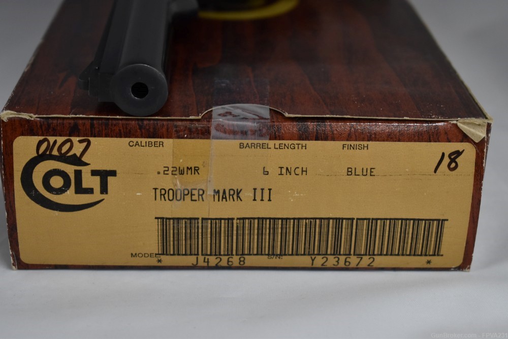Colt Trooper Mark III 22 Magnum 6” Revolver MK III Mag 1980 Estate LNIB-img-24