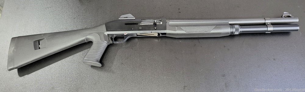 Benelli M1 Super 90 12ga with pistol grip and fixed stock-img-0