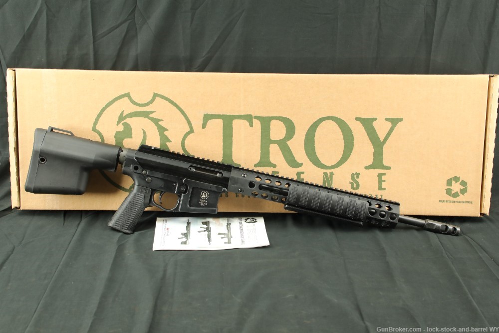 Troy Defense Troy Sporting Rifle .223 Pump Action 16" AR-15 Geissele SSA-E-img-2