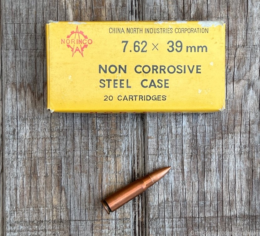 NORINCO 7.62x39 Steel Core Ammo  Yellow Box-img-1
