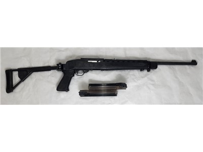 RUGER 10/22 .22LR W/BLACK WARRIOR FOLDING STOCK & 2-25RD MAGS