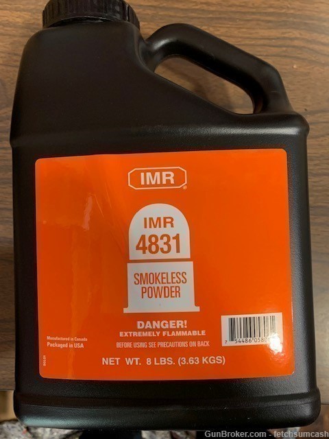 8 Lbs. Fresh IMR 4831 Powder hazmat shipping-img-0