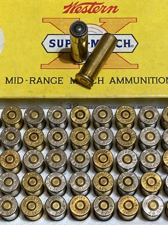 38 Spl Lead WC Wadcutter Revolver Ammo 100 rds Mid Range Reloads-img-3