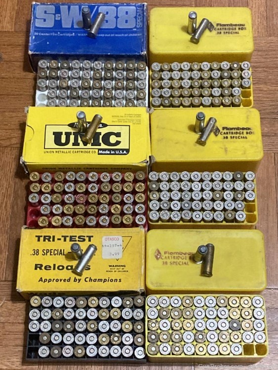 38 Spl Lead WC Revolver Ammo 300 rds Reloads-img-1