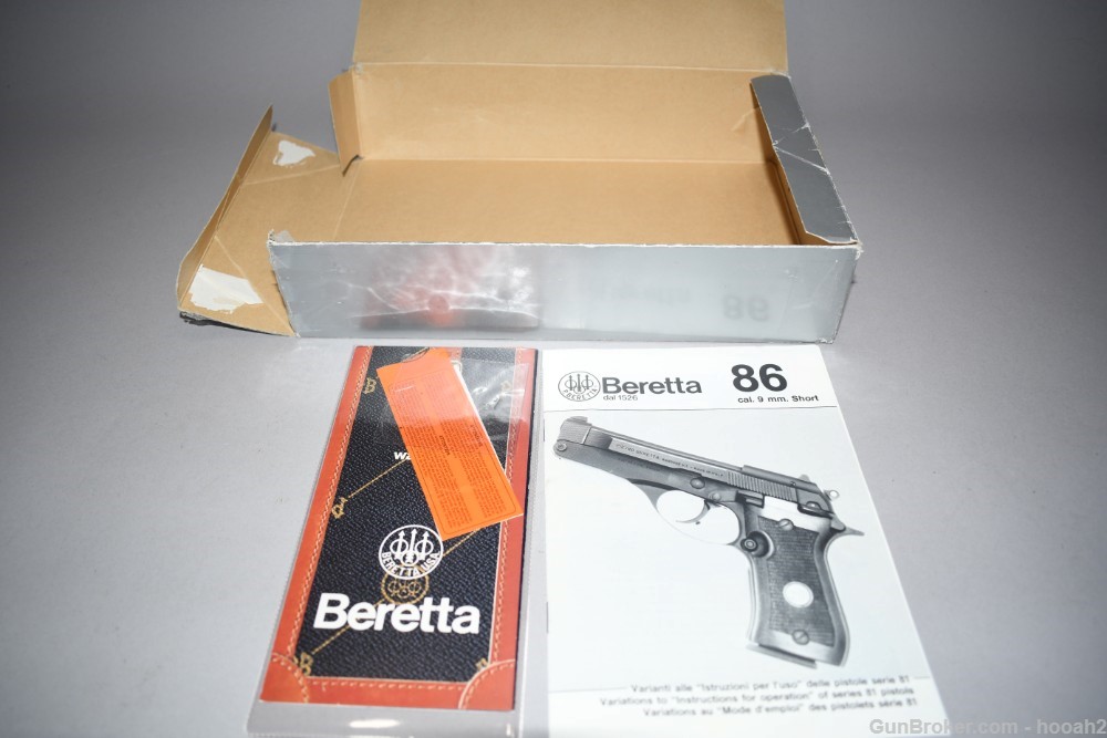 Nice Uncommon Beretta Model 86 Semi Auto Pistol Tip Up 380 ACP W Box 1992-img-39