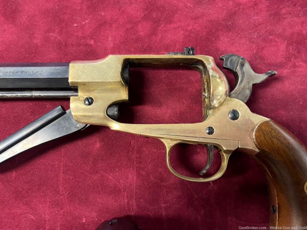 Pietta 1858 New Army Revolver - .44 Caliber 8" Barrel w/ Brass Frame-img-11