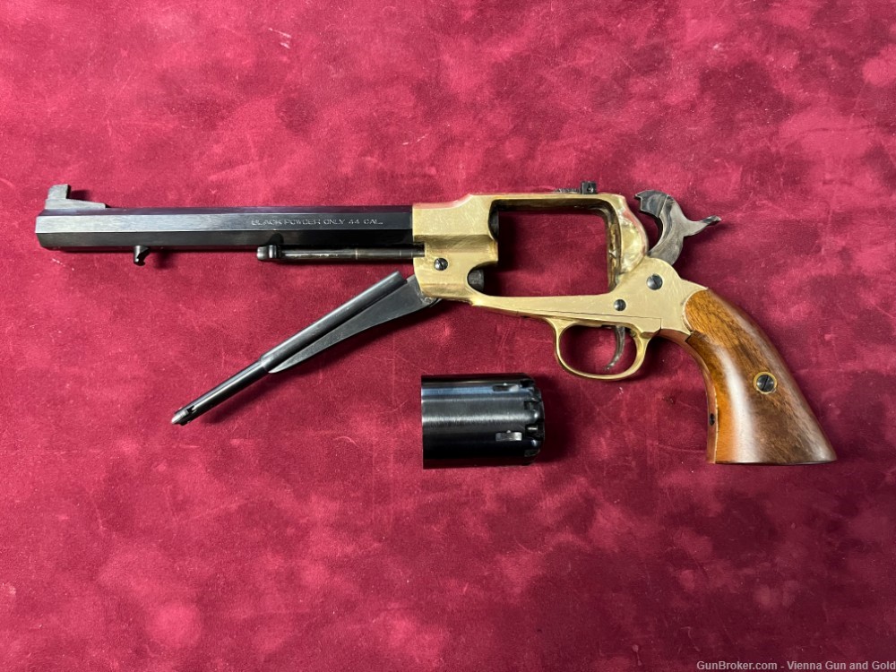 Pietta 1858 New Army Revolver - .44 Caliber 8" Barrel w/ Brass Frame-img-10