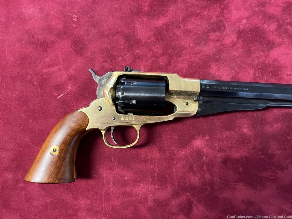 Pietta 1858 New Army Revolver - .44 Caliber 8" Barrel w/ Brass Frame-img-1