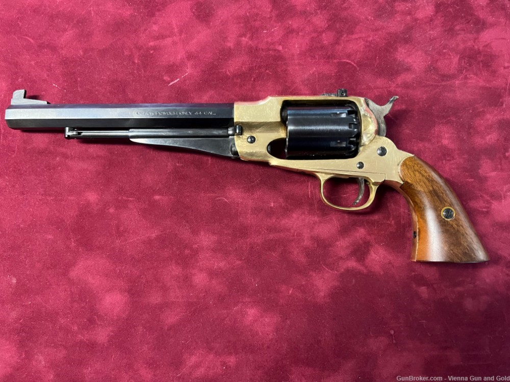 Pietta 1858 New Army Revolver - .44 Caliber 8" Barrel w/ Brass Frame-img-7