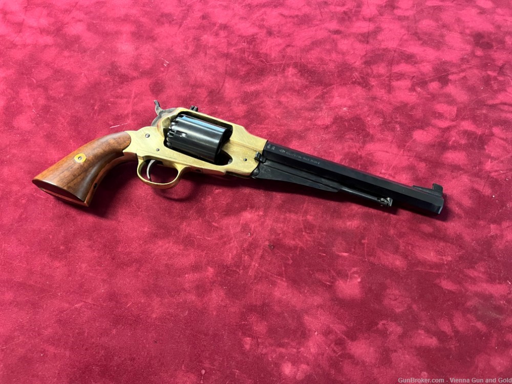 Pietta 1858 New Army Revolver - .44 Caliber 8" Barrel w/ Brass Frame-img-0