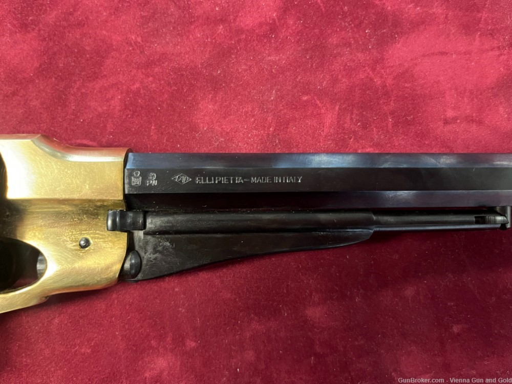 Pietta 1858 New Army Revolver - .44 Caliber 8" Barrel w/ Brass Frame-img-2